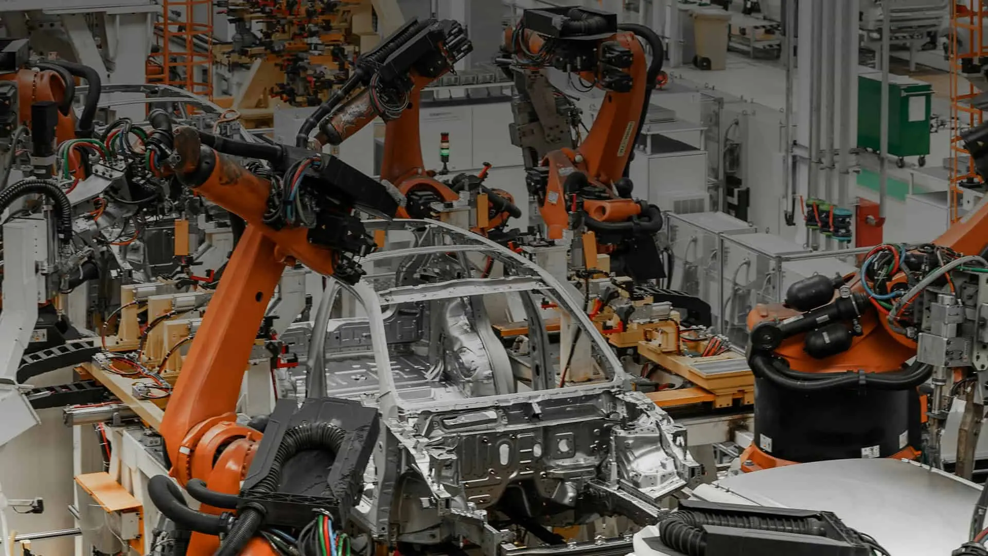 an assembly line in automotive industry